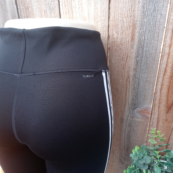 Adidas Performance 3/4 Sports Trousers Black Med - Picture 6 of 7